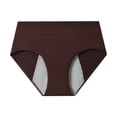 thumbnail image 2 of Leak-Proof High-Waisted Menstrual Underwear for Women, Extended Coverage Period Panties with Cotton Gusset, Comfort Fit Plus Size Underwear for Heavy Flow Days Coffee XXL, 2 of 3