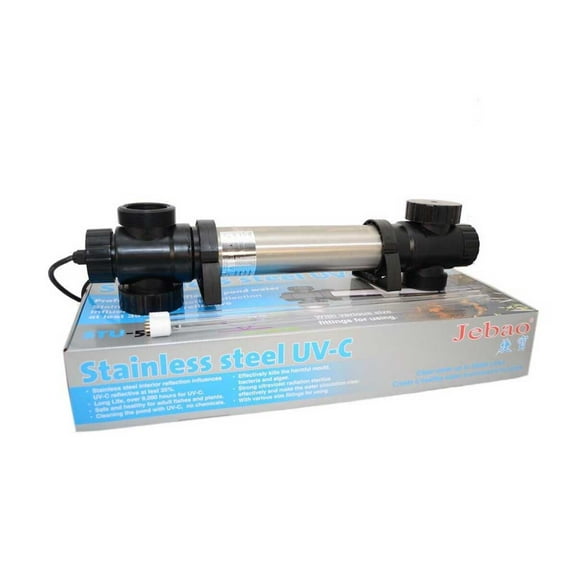 Jebao STU-36 Stainless Steel UVC Clarifier 36-watt for Fish pond Water Fountain
