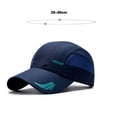 thumbnail image 6 of Mdesiwst Summer Geometric Letter Print Extended Brim Adjustable Baseball Hat Men Women Sports Running Sunscreen Visor Mesh Patchwork Sun Hat, 6 of 7
