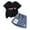 Outfit set795-R, variant on UAYOTSE Girls Clothes 2PC Summer Outfits Bow Short Sleeve T-shirts and Elastic Waist Shorts Set Kids Clothes Girls,Sizes 6-7 Years