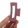 thumbnail image 5 of Unique Bargains 1 Pc Grace Rectangle Frosted Hair Clips Hairdo Clip for Home Wine Red, 5 of 5