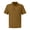 Brown, variant on Casual Mens Polo Shirt Short Sleeve Collared Tops Solid Color Breathable Top Casual Summer Classic Shirts