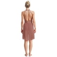 thumbnail image 2 of Moggemol Robe de Danse Lyrique pour Femmes Robe Asymétrique en Chiffon Jupe en Tulle Rose Poussiéreux S, 2 of 7