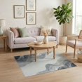 thumbnail image 3 of ODIKA 4'x6' Washable Area Rug Under Abstract Plush Swirl Gentle Ombre Gradient Transitions for Dorm Room, Small Living Stain Resistant Low Profile, Easy Care, 3 of 7