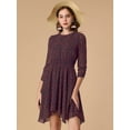thumbnail image 3 of INSPIRE CHIC Robe Florale pour Femmes Manches Froncées Robes Smockées, 3 of 6