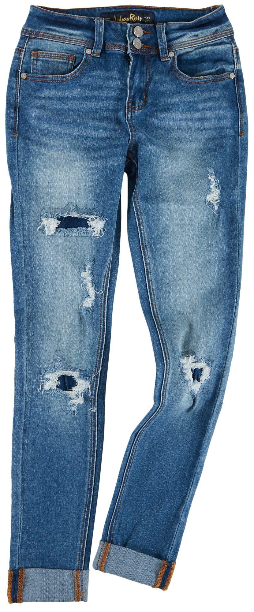Indigo Rein Juniors Dual Button Waist 