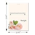 thumbnail image 6 of 50 Floral Funeral Sympathy Bereavement Thank You Cards With Envelopes - Message Inside (English Rose), 6 of 8