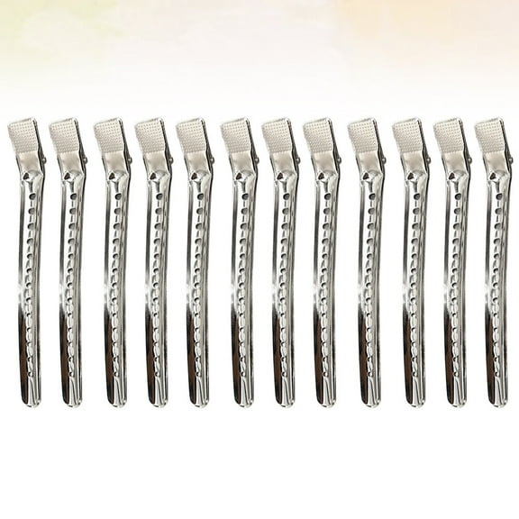 HEANUJJ 12pcs Section Clips Hair Styling Aluminum For Women Salon Use