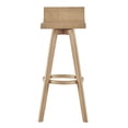 thumbnail image 4 of Weston Home Aleksi Modern Wood 29-inch Swivel Bar Stool, Set of 2, Natural, 4 of 12