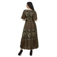 thumbnail image 3 of Moomaya Robes d'Été Imprimées à Manches Courtes pour Femmes, Tenue de Fête Décontractée, 3 of 4