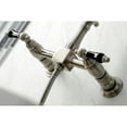 thumbnail image 4 of Kingston Brass KS1262PKLBS Duchess 1.8 GPM Wall Mounted Widespread Bridge Kitchen Faucet –, 4 of 7