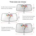 thumbnail image 5 of Yayeee Car Windshield Sun Shade Universal Fit Front Visor Protector, Colorful Flower, 5 of 8