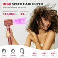 thumbnail image 4 of RACCOMB Air Styler, Professional Hair Dryer Brush, High-Speed Blow Dryer, Auto Wrap Curlers, for Fast Drying Styling Curling Straightening Volumizing, Rose Red, 4 of 7