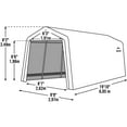 thumbnail image 4 of ShelterLogic 12 x 12 x 8 ft. 3-in-1 Loafing Shed, 4 of 8