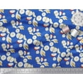 thumbnail image 2 of Soimoi Blue Cotton Duck Fabric Banana & Fresh Print Fabric by The Yard 42 Inch Wide, 2 of 3