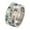 3 Layers-Rainbow, variant on Unisex Stainless Steel Personality Classic Creative 3mm Thin White Abalone Shell Inlay Stackable Ring Eternity Wedding Band Silver Size 11