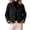 Black-1, variant on RYRJJ Womens Cropped Trench Coat Lightweight Lapel Single Breasted Jacket Fall Windbreaker Fashion Outerwear with Plaid Lining(Green,XXL)