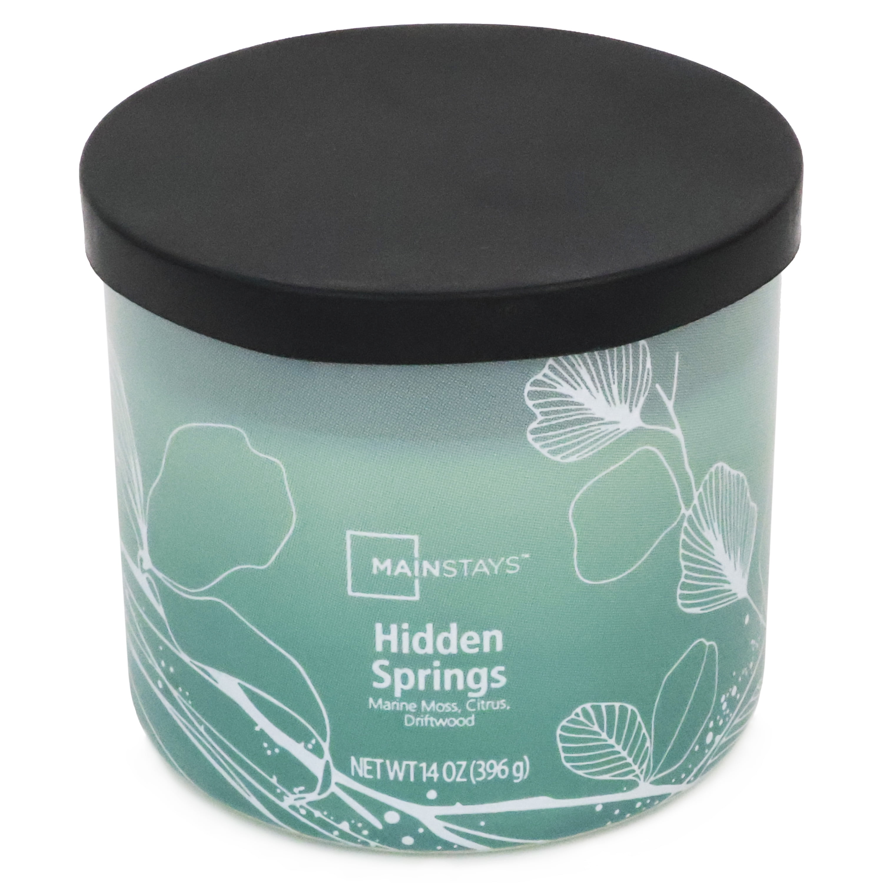 Mainstays 3-Wick Ombre Wrap Hidden Springs Candle, 14-Ounce