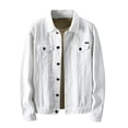 thumbnail image 5 of Jackets for Men, Men's Lightweight Safari Jacket, Button Down Cotton Outdoor Military Cargo Long Sleeve Outwear with Multi Pocket, 5 of 6