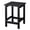Black, variant on LiteHaven Beach Outdoor Side Table with 2 Layer Storage, Plastic Waterproof and UV Resistant HDPE Adirondack Coffee End Tables, All Weather for Patio, Backyard, Pool, Indoor Use,White