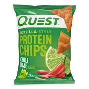 Quest Tortilla Style Protein Chips, Chili Lime, 1.1oz - 4 Count Bags