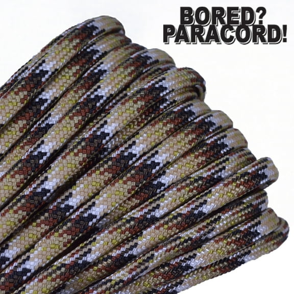 Bored Paracord Brand 550 lb Type III Paracord - Smores 100 Feet