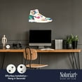 thumbnail image 4 of Notoriart Playing the Game Sneaker Acrylic Wall Art Die-Cut, 19" x 10.5", Urban Modern Street Style Decor, Easy-to-Hang, 4 of 7