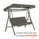 thumbnail image 5 of Columpio para 3 personas Wosthever con cubierta de asiento y dosel para sombra de sol gris, 5 of 6