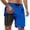 Z160-Blue, variant on Anti-Chafe Swim Trunks with Liner Fashion Funny/novelty Print Quick Dry Beach Swimming Shorts with Liner Upf 50+ Sun Protection Fishing Shorts for Men