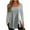 Gray, variant on Boho Tops for Women Plus Size Womens Long Sleeve Sweatshirt T shirt Mid length Long Sleeve Blouse Round Neck Casual Tops
