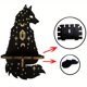 thumbnail image 1 of 1pc, Portavelas De Pared De Madera, Colgante De Candelabro De Animal Creativo, Exhibición De Cristal Interior De Artesanía De Madera De Pared, Estante De Madera De Cristal, Soporte De Palma De Animal, 1 of 3