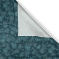 thumbnail image 6 of Ambesonne Floral Valance & Curtain, Night Time Flowers Artwork, 55"x36", Dark Teal Dark Cadet Blue, 6 of 7