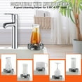 thumbnail image 3 of VEVOR Glass Rinser 10-Jet 360° Rotating for Sink in Stainless Steel & ABS with Multiple Bases for Baby Bottle to Wine Glass Deep Grey, 3 of 5