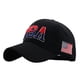 thumbnail image 1 of ¡Liquidación! Gorra de béisbol Fdelink con protección solar UV para hombre y mujer, color neutro, para verano, con bandera estadounidense bordada, viseras ajustables, color negro., 1 of 3
