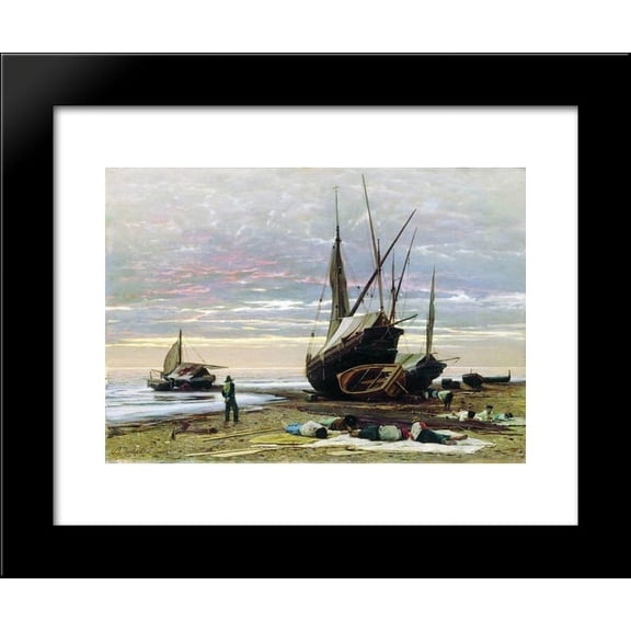 Evening. Seashore. 20x24 Framed Art Print by Orlovsky, Volodymyr