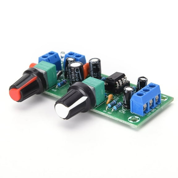 DC 12V-24V Low-pass Filter NE5532 Subwoofer Process Pre-Amplifier Preamp Board Hot Sale