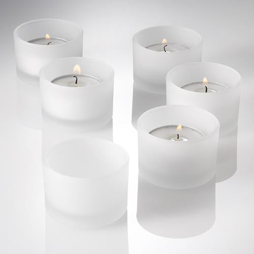 Eastland Votive Candle Holders Frosted Glass Set of 12 Home & Event Decor 