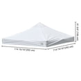 thumbnail image 6 of InstaHibit 9.6x9.6Ft Replacement Pop up Canopy Top Sun Shade UV50+ Outdoor, 6 of 9