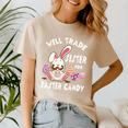 thumbnail image 3 of Bunny Eat Chocolate Eggs Will Trade Sister For Easter Candy Shirt, He is Rizzin,Easter Day Shirt, Happy Easter Day, Bunny Cute Tee,Jesus Easter TShirt, 3 of 5