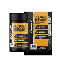 ONNIT Alpha BRAIN Premium Nootropic Brain Health Supplement, Memory and Focus Support, 60 Ct