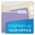 thumbnail image 6 of Pendaflex Two-Tone File Folder, Letter Size, 1/3 Cut Tabs, Lavender, Pack of 100, 6 of 6