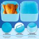 thumbnail image 5 of 2 ollas de silicona para freidora de aire compatibles con freidoras de aire Ninja de doble cesta Revestimiento de freidora de aire reutilizable con asa Cesta de silicona para freidora de aire resisten, 5 of 9