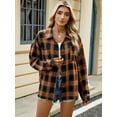 thumbnail image 3 of Plaid Collared Neck Long Sleeve Shirt, 3 of 17