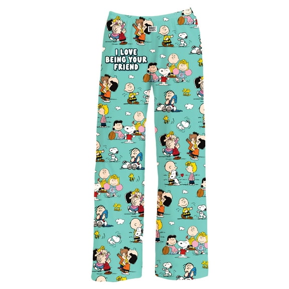 Collections Etc Peanuts I Love Being Your Friend Drawstring Lounge Pants