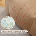 thumbnail image 2 of Loveseat Bean Bag Chair with Armrests Cozy Fluffy Teddy Fleece Lazy Floor Sofa Chair Bean Bag Fluffy Lazy Sofa Tufted Bean Bag Couch for Living Room, Bedroom & Dorm, 2 of 9