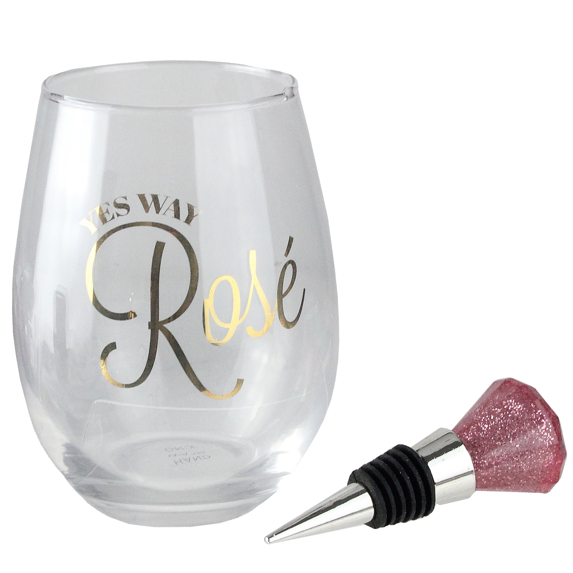 Glass Half Full Novelty Wine Glass in Elegant Gift Box with Bonus Bottle Stopper 16 Ounce Size by Playfull Minds from Owltopper COMINHKPR88298 Glass Half Full Novelty Wine Glass in Elegant Gift Box with Bonus Bottle Stopper 16 Ounce Size by Playfull Minds from Owltopper COMINHKPR88298