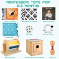 thumbnail image 2 of Juego 9 en 1 de Montessori Toys WOODMAM para bebés de 0 a 6 meses, 2 of 7