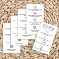 thumbnail image 4 of Microblading Aftercare Instruction Cards  50 Pack  2 x 3.5 inch Business Card  Microblading Supplies Minimalist Neutral Plain Simple  Black and White Design, 4 of 9