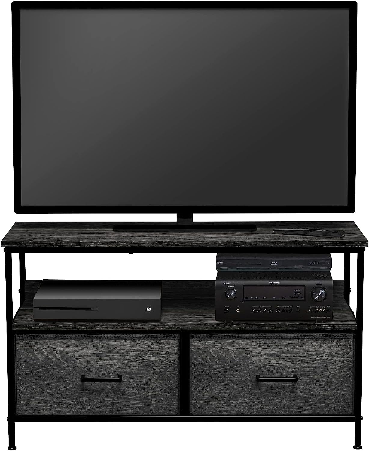 TV Stand Dresser with 2 Drawers Television Riser Chest with STORAGE