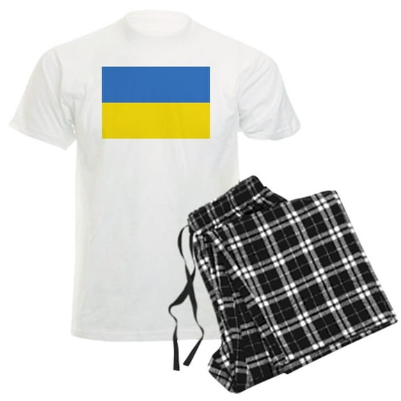 CafePress - Ukraine Flag Pajamas - Men's Light Loose Fit Cotton Pajama Set